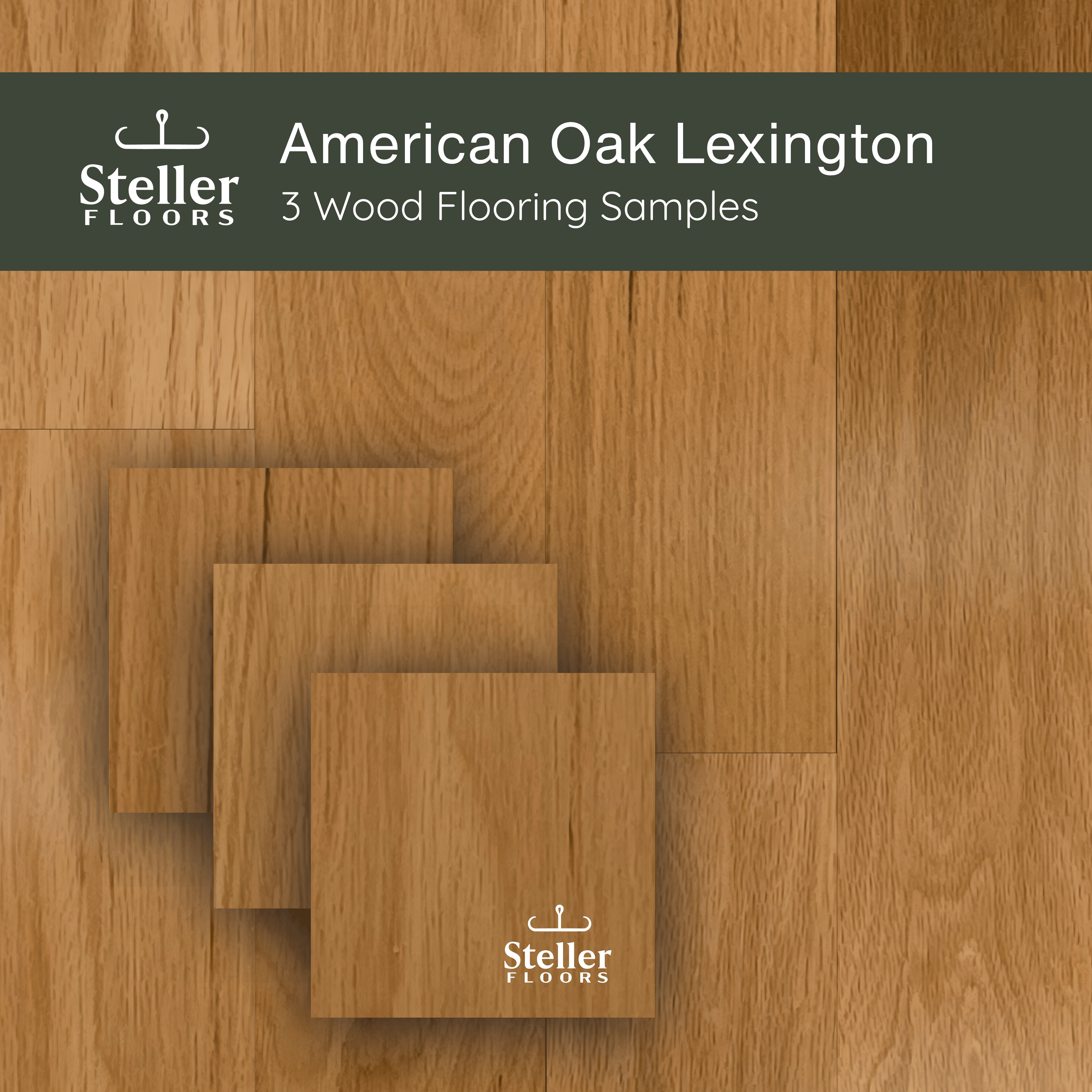 American Oak Lexington by Steller Floors - Sample 3-Pack - Includes Clips & Free Shipping