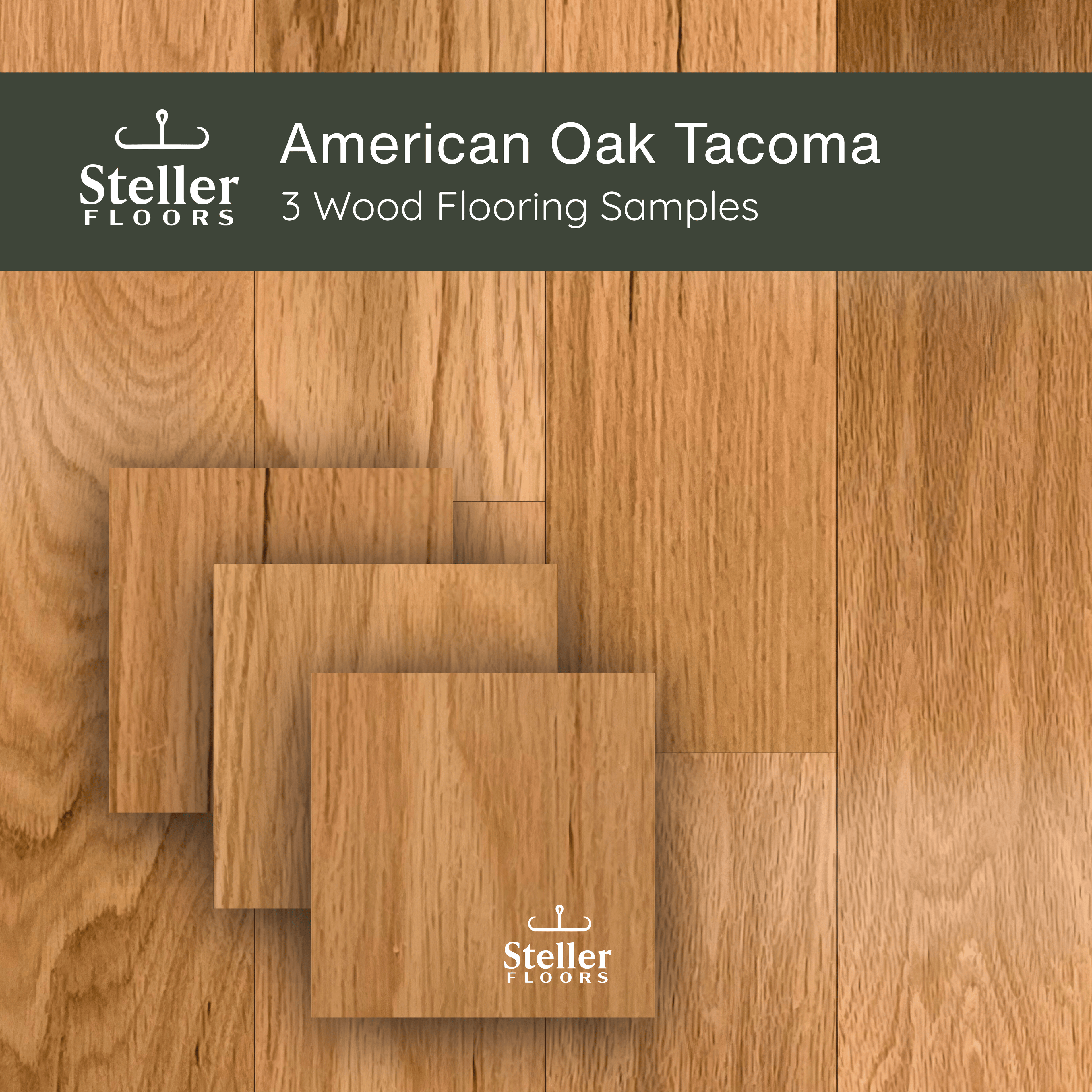 American Oak Tacoma by Steller Floors - Sample 3-Pack - Includes Clips & Free Shipping