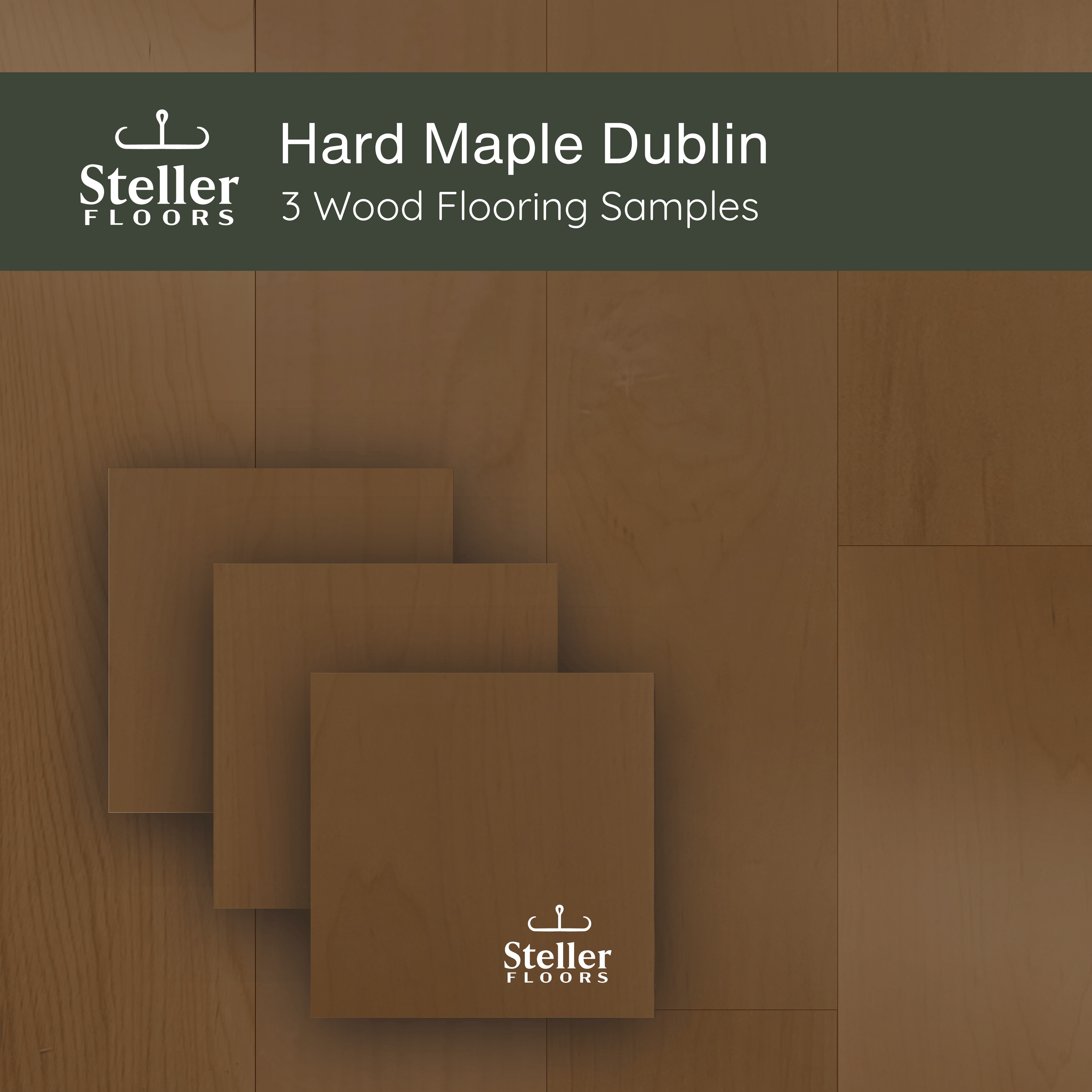 Hard Maple Dublin by Steller Floors - Sample 3-Pack - Includes Clips & Free Shipping