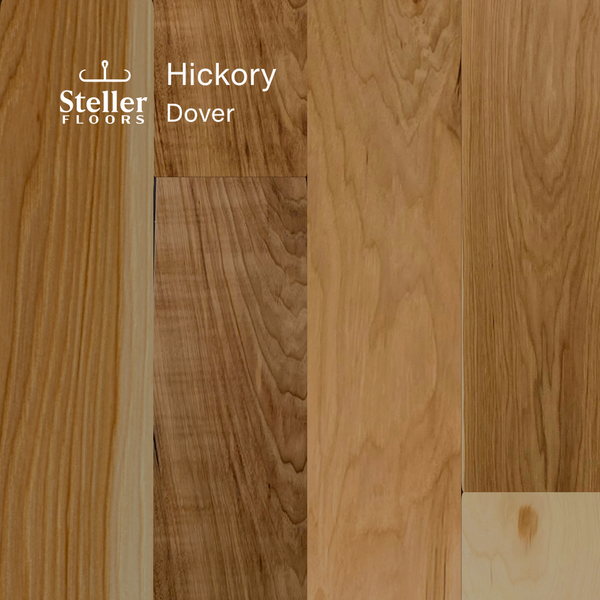 Steller Floors - All-In Hickory Solid Wood Flooring Project Pack + FREE Shipping