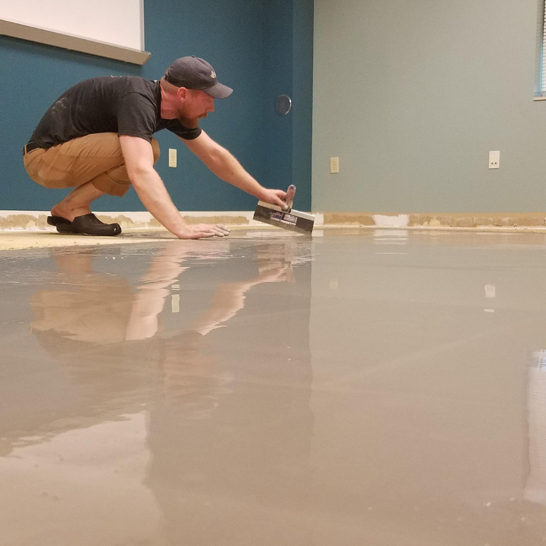 Wow, leveling a subfloor is not very hard!