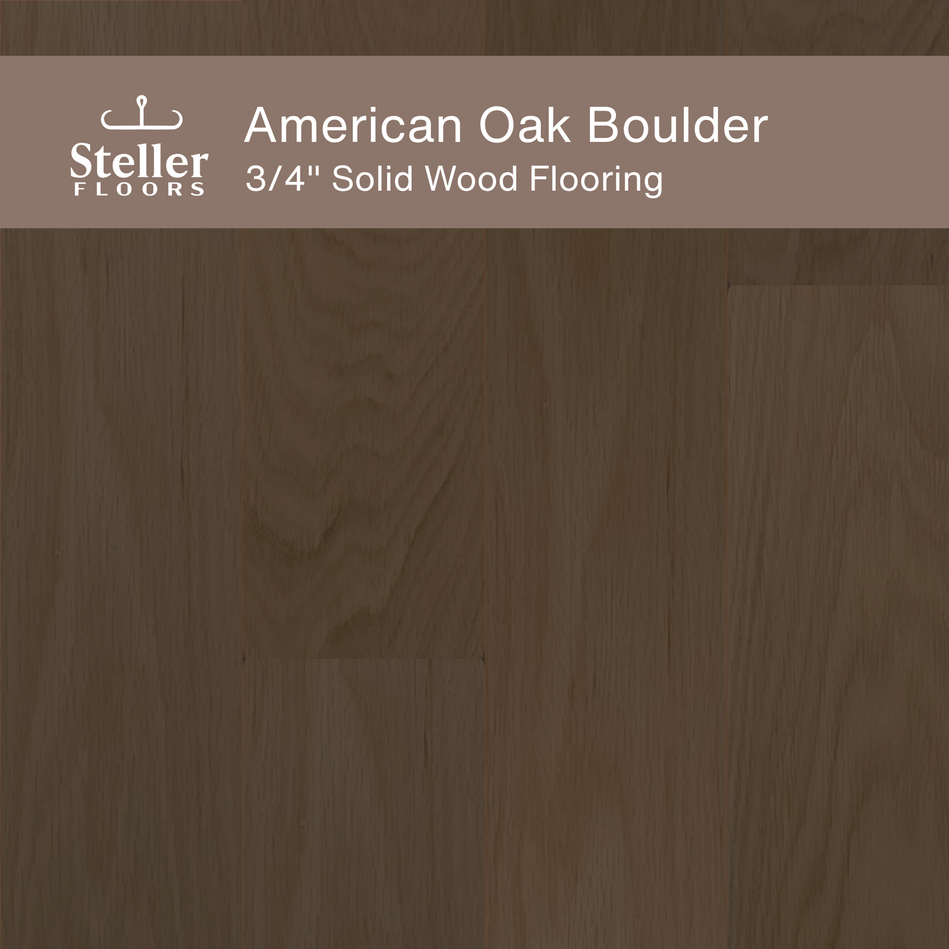 Steller Floors - 3/4" Solid Wood Floating Flooring - American Oak Boulder