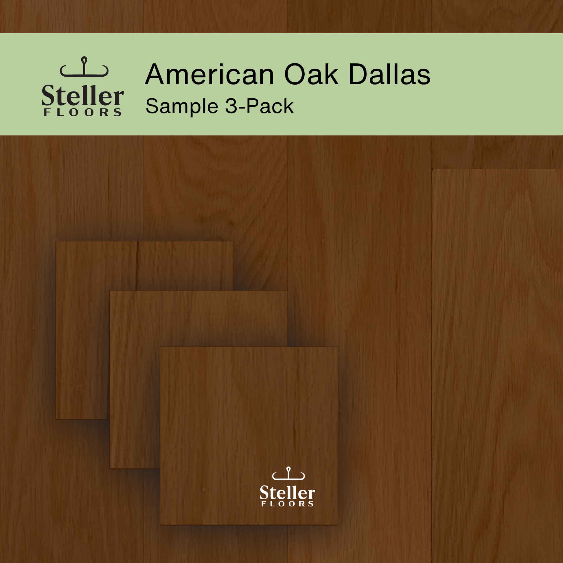 Steller Floors Sample 3-Pack - American Oak Dallas