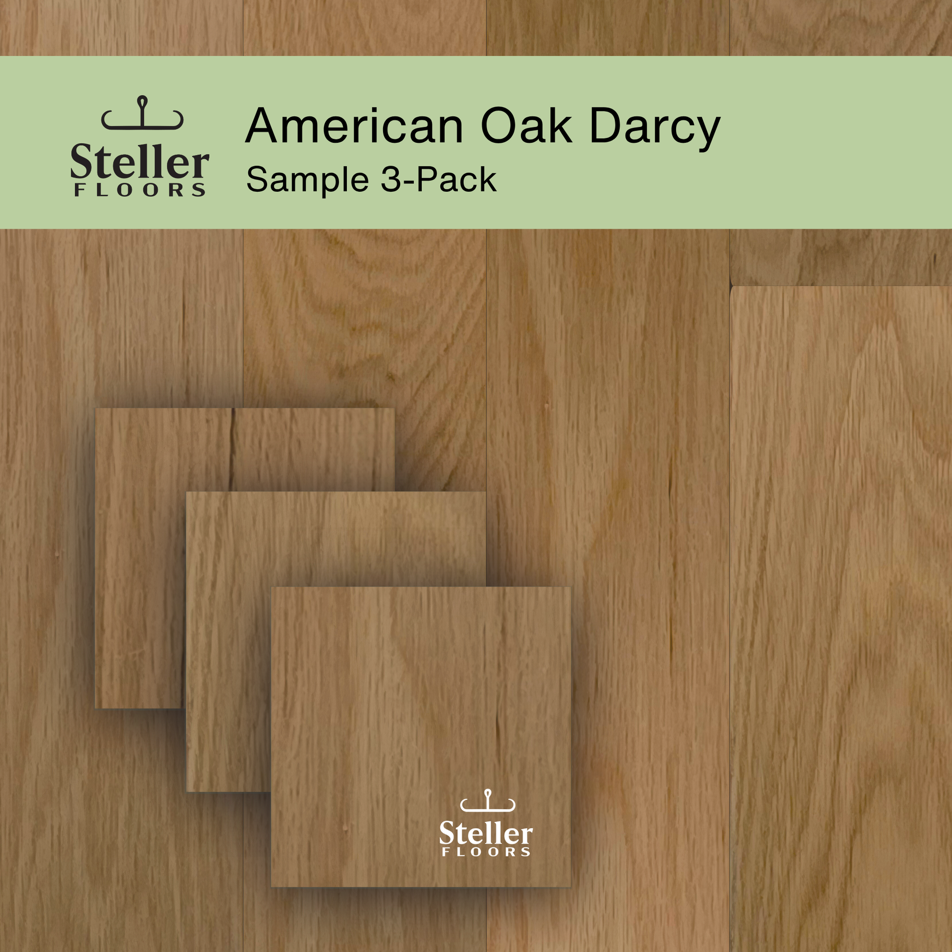 Steller Floors Sample 3-Pack - American Oak Darcy