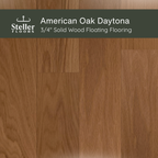 American Oak Daytona by Steller Floors - 3/4" Solid Wood Floating System & Free Shipping