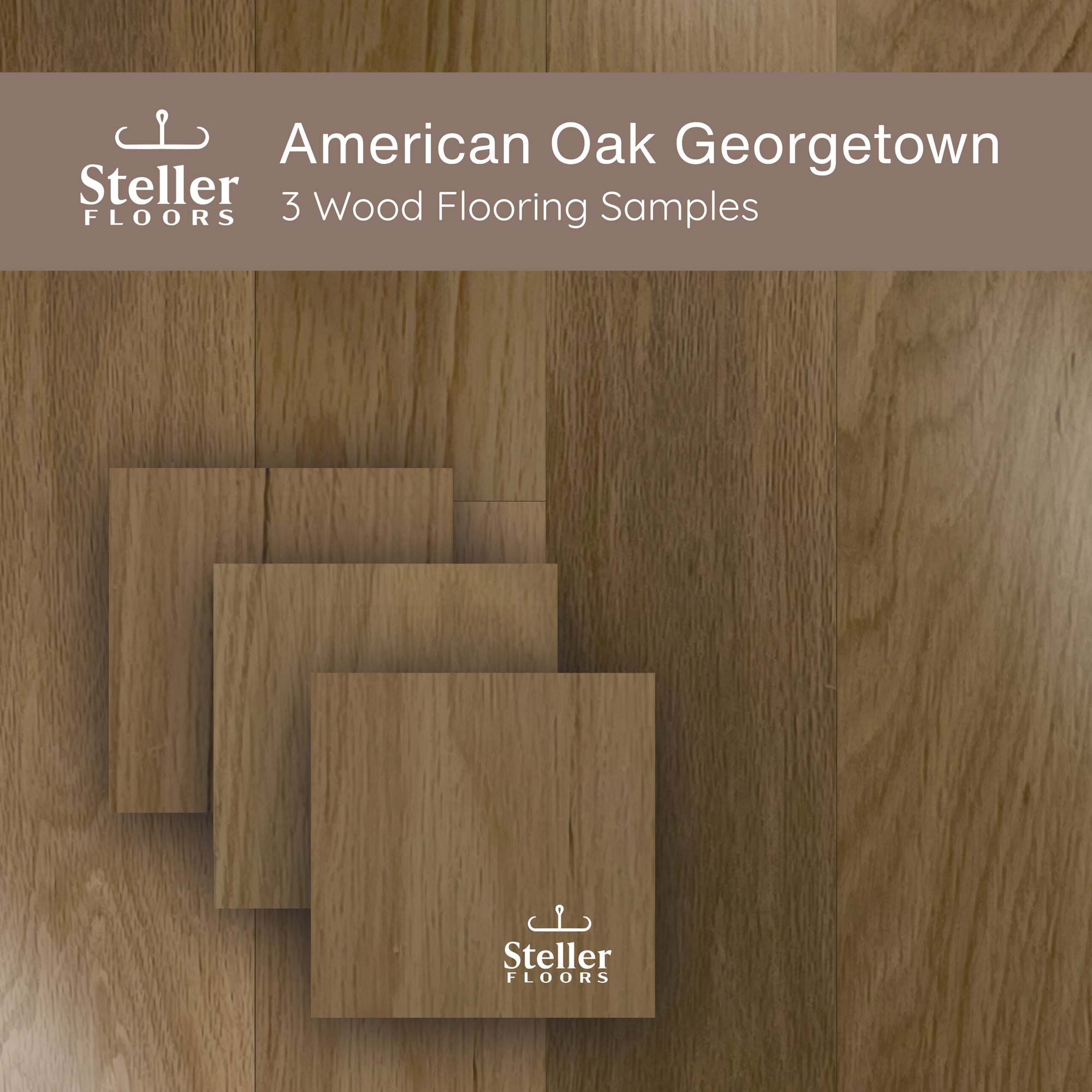 Americans Oak Georgetown by Steller Floors - Sample 3-Pack - Includes Clips & Free Shipping