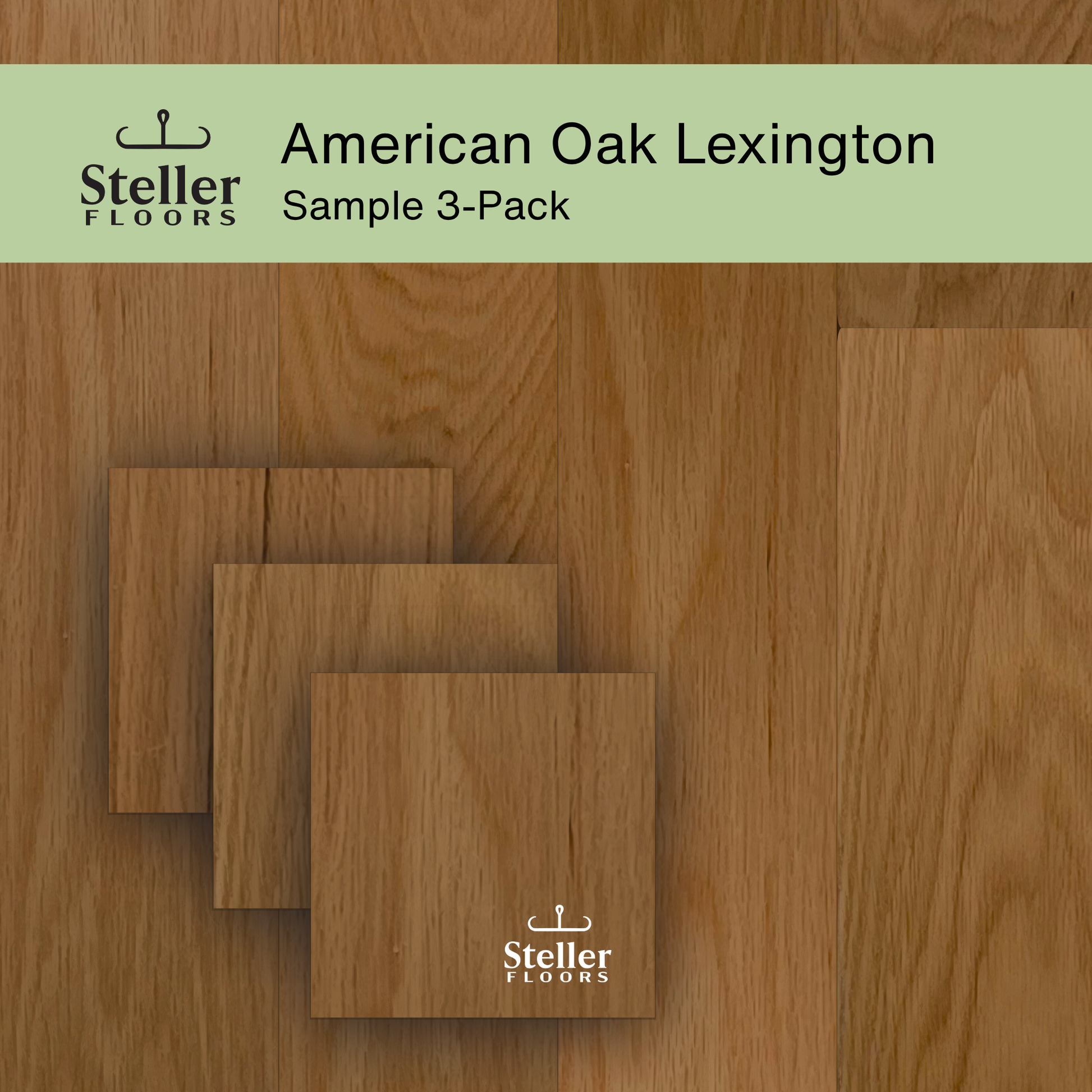 Steller Floors Sample 3-Pack - American Oak Lexington