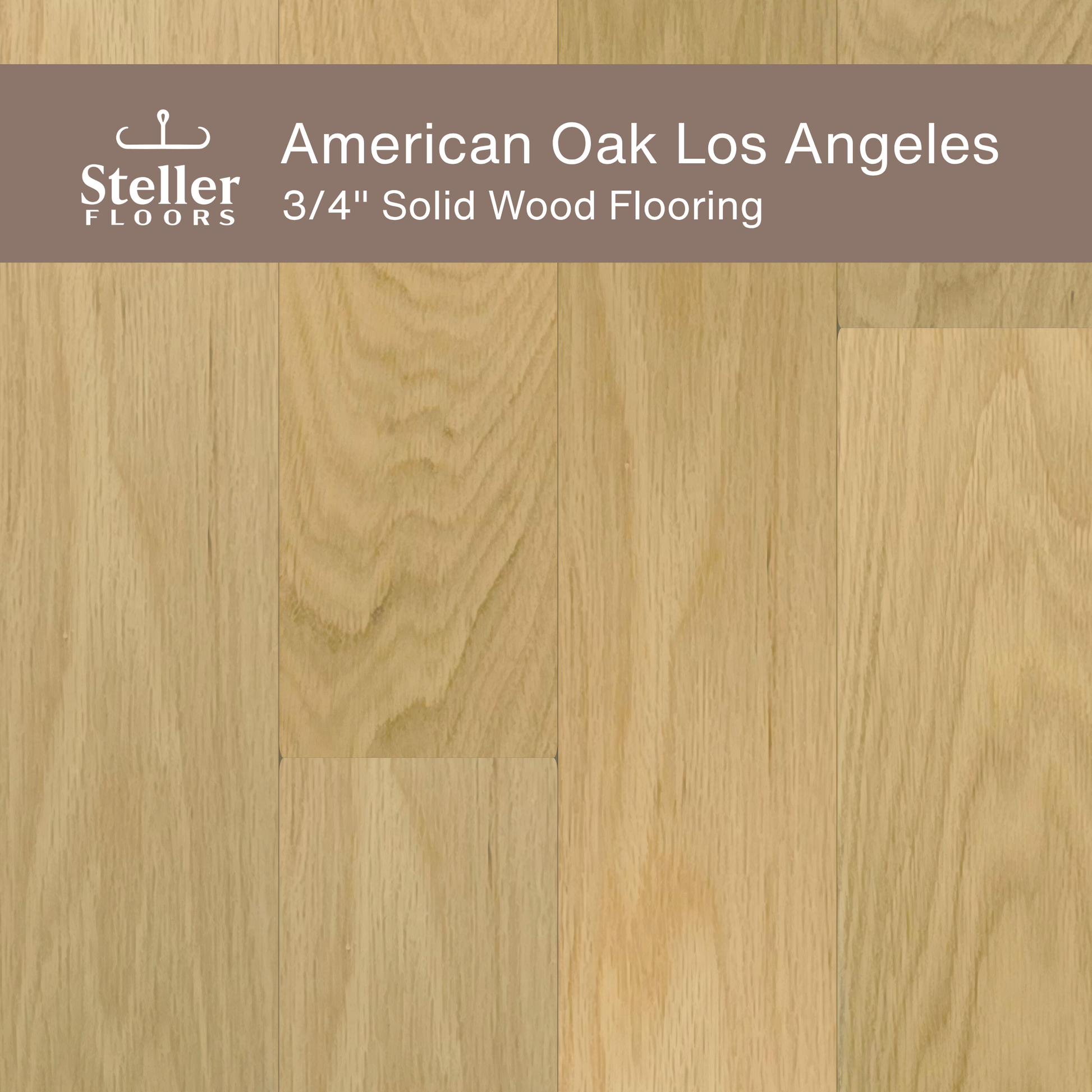 Steller Floors - 3/4" Solid Wood Floating Flooring - American Oak Los Angeles