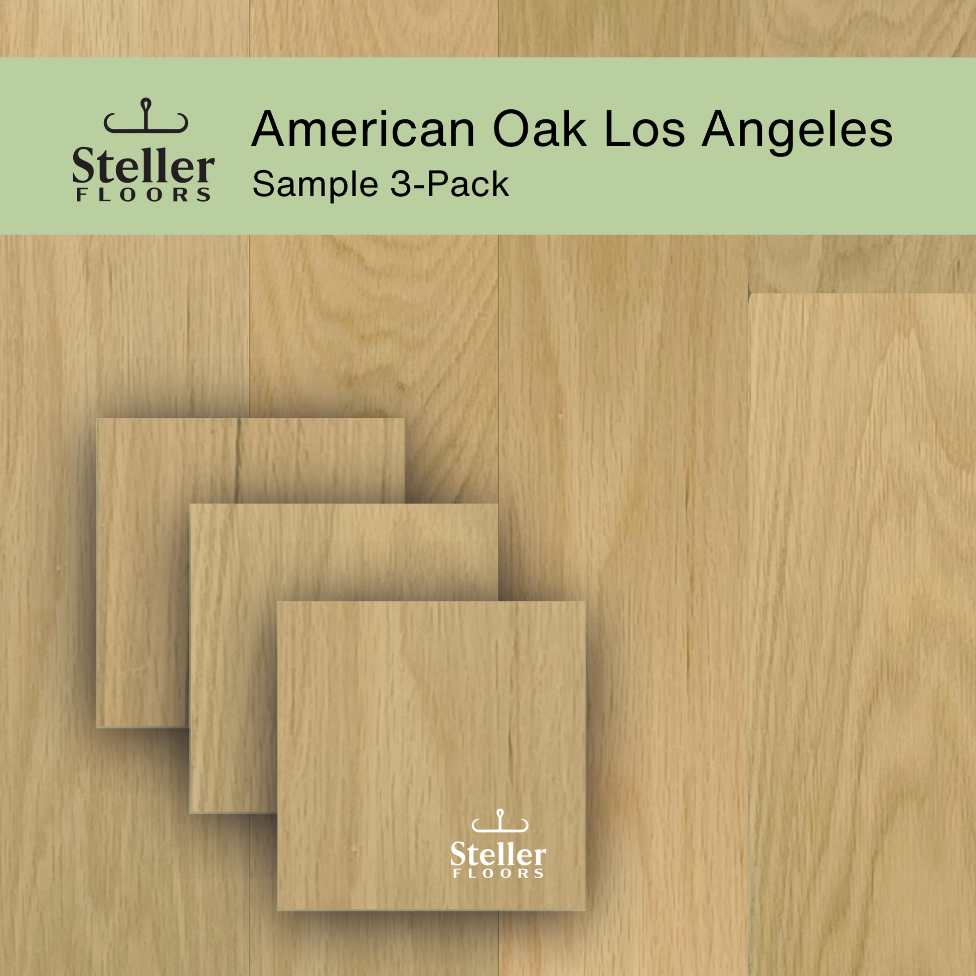 Steller Floors Sample 3-Pack - American Oak Los Angeles
