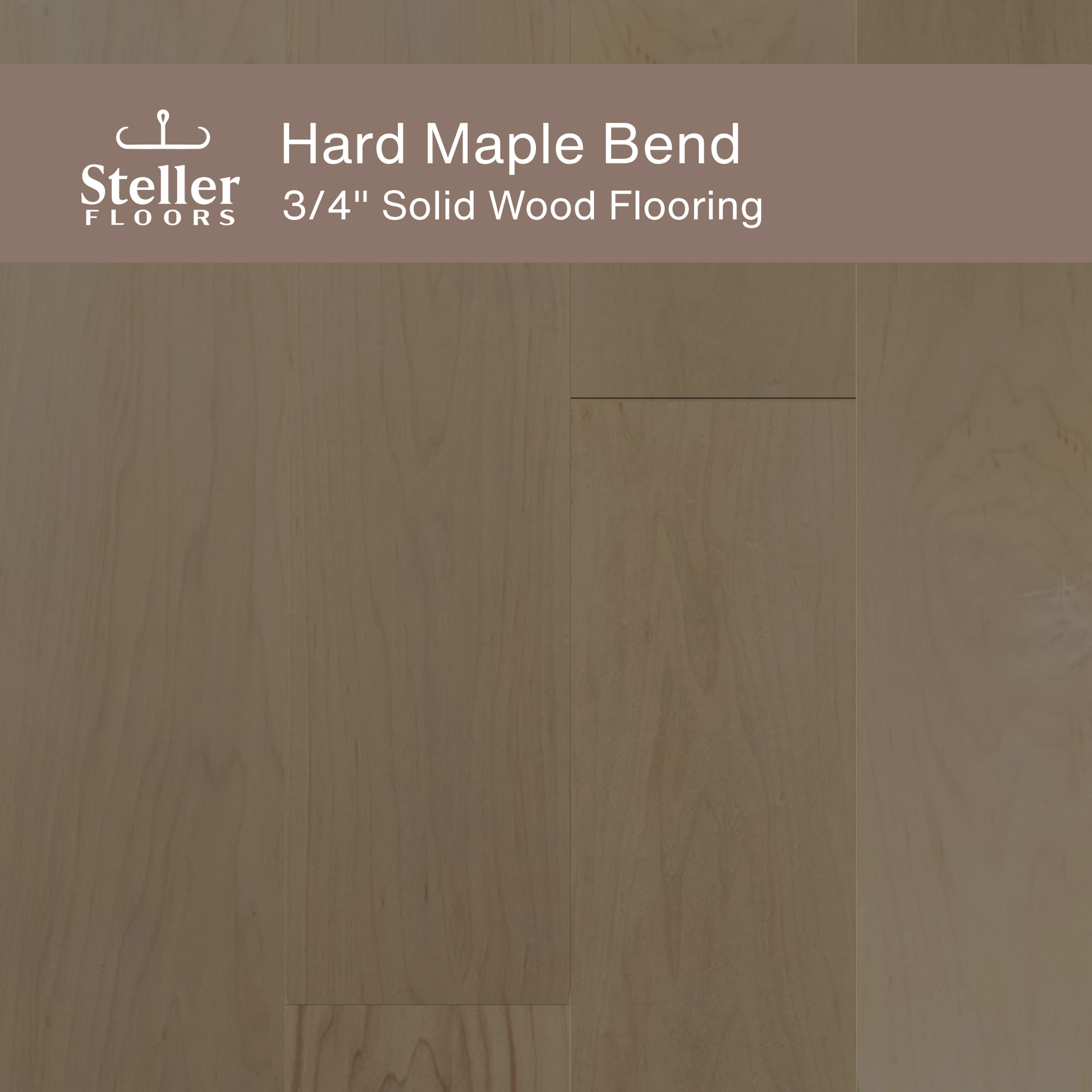 Steller Floors - 3/4" Solid Wood Floating Flooring - Hard Maple Bend