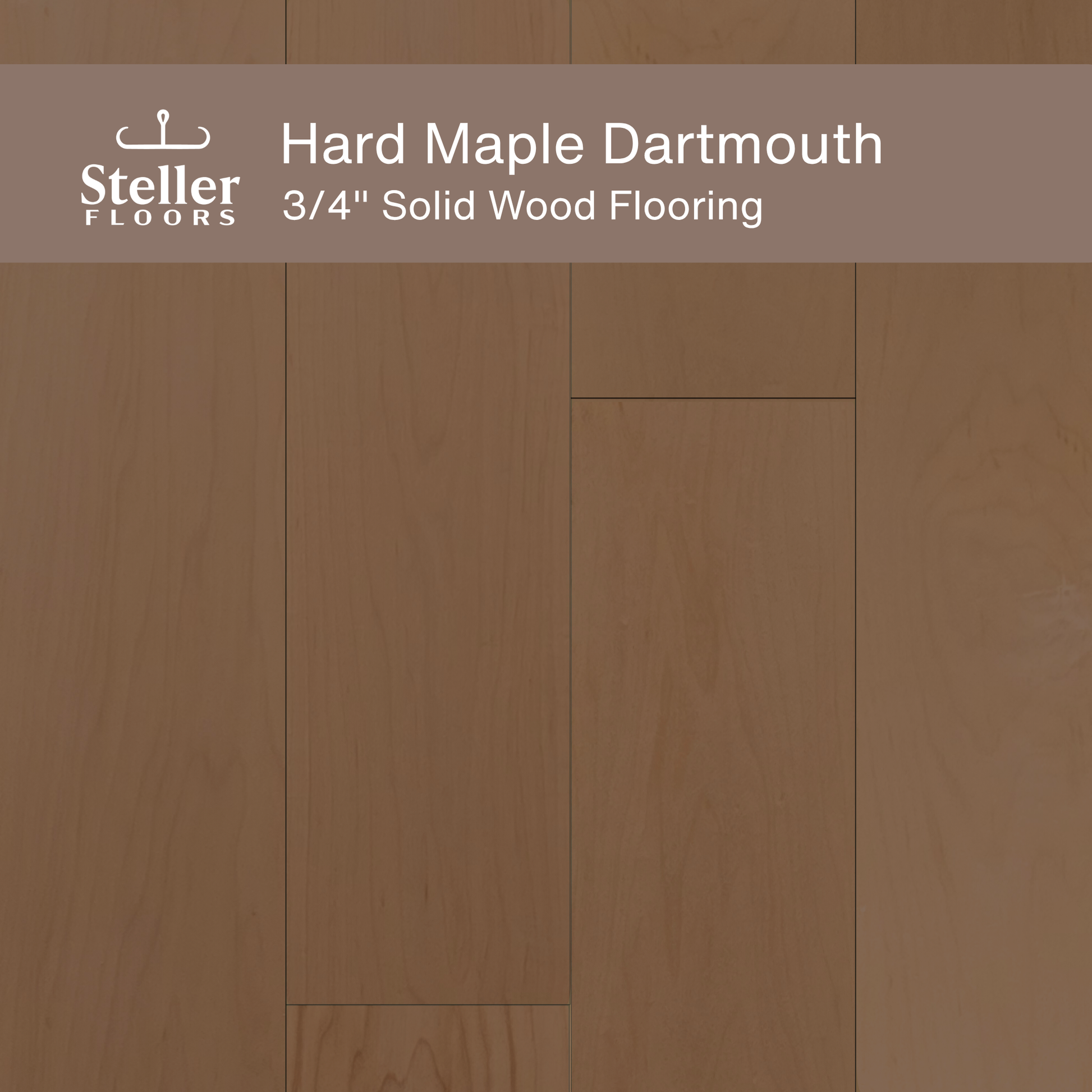 Steller Floors - 3/4" Solid Wood Floating Flooring - Hard Maple Dartmouth