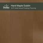 Hard Maple Dublin by Steller Floors - 3/4" Solid Wood Floating System & Free Shipping