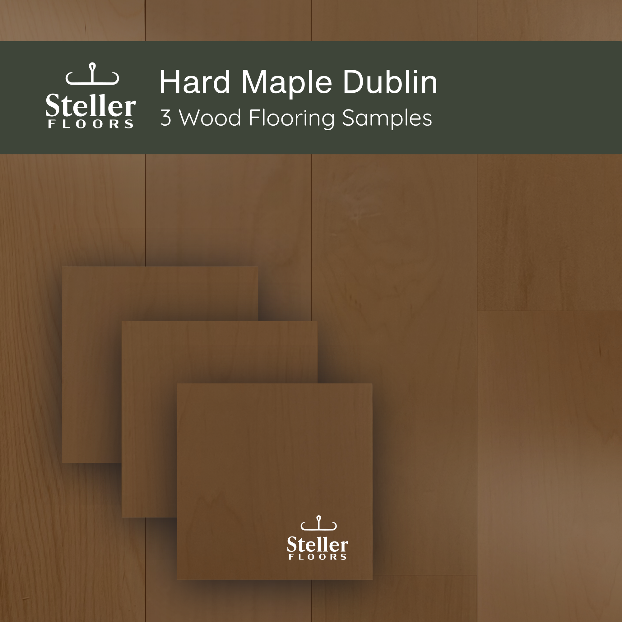 Hard Maple Dublin by Steller Floors - Sample 3-Pack - Includes Clips & Free Shipping