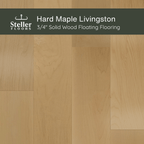 Hard Maple Livingston by Steller Floors - 3/4" Solid Wood Floating System & Free Shipping