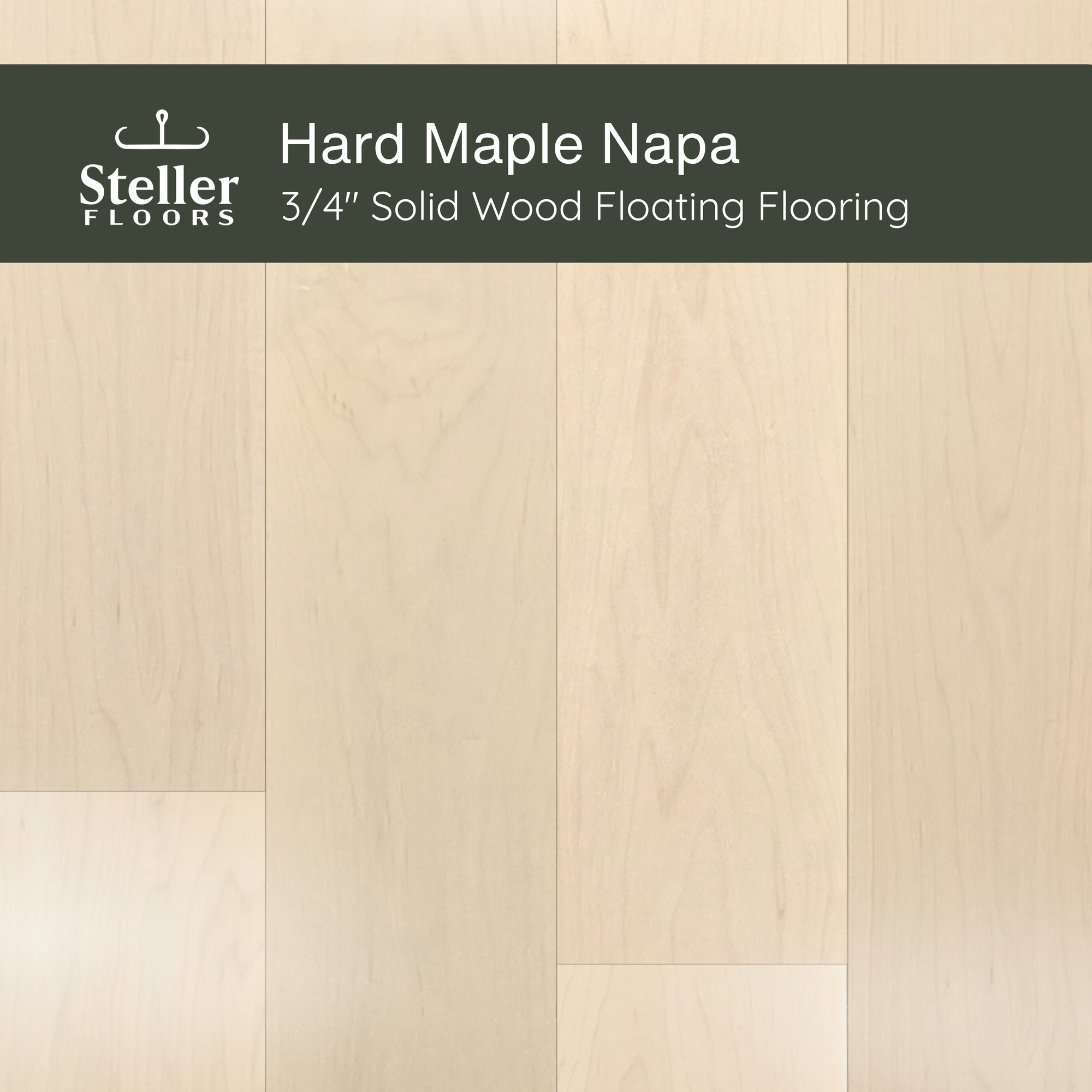 Hard Maple Napa by Steller Floors - Sample 3-Pack - Includes Clips & Free Shipping