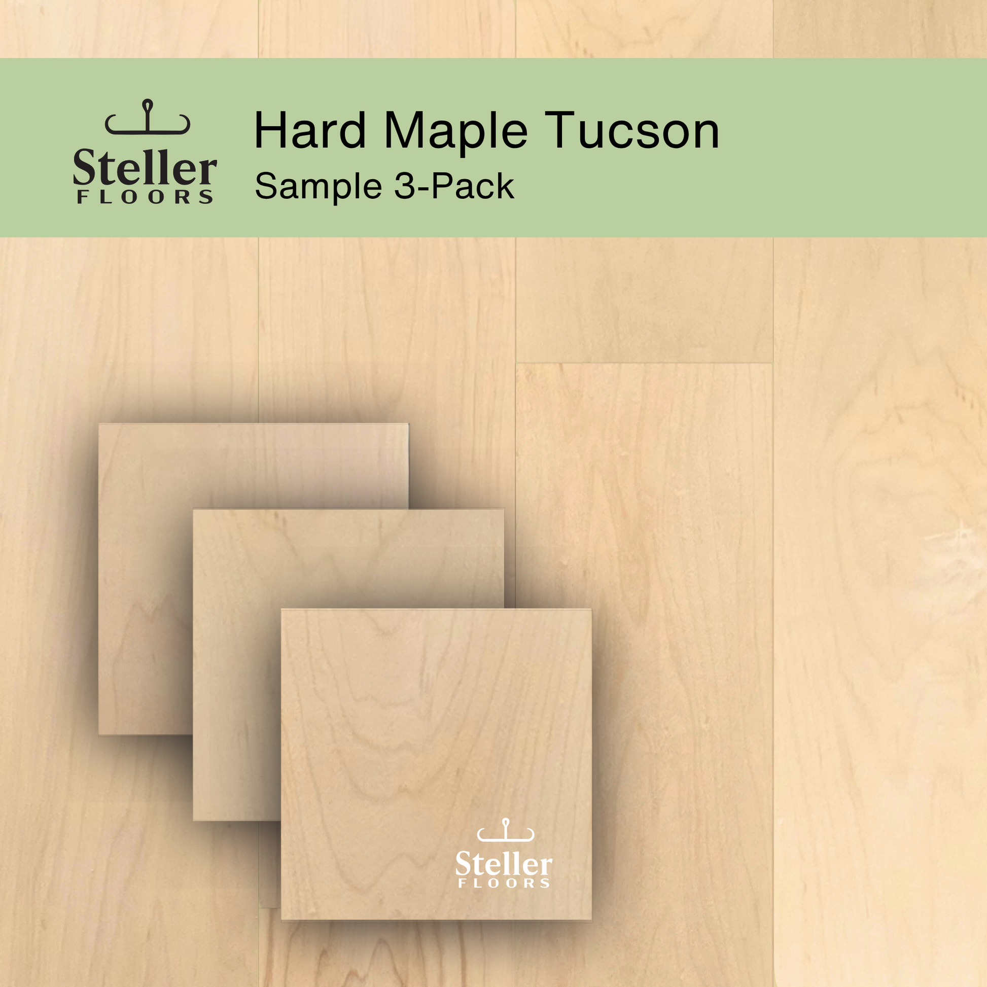 Steller Floors Sample 3-Pack - Hard Maple Tucson