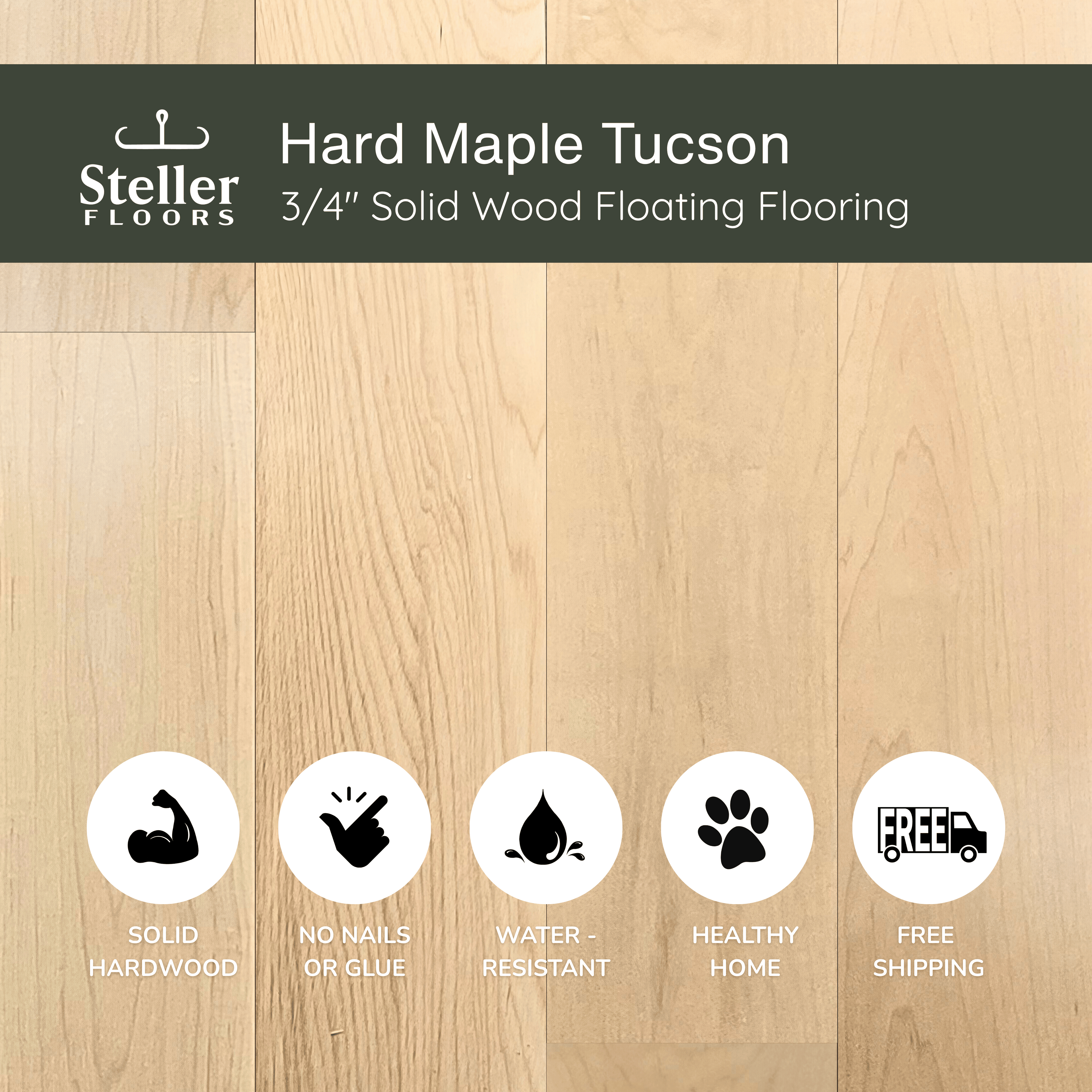 Half Court, REAL Steller Solid Maple Wood Indoor Basketball Court (30'x 30')
