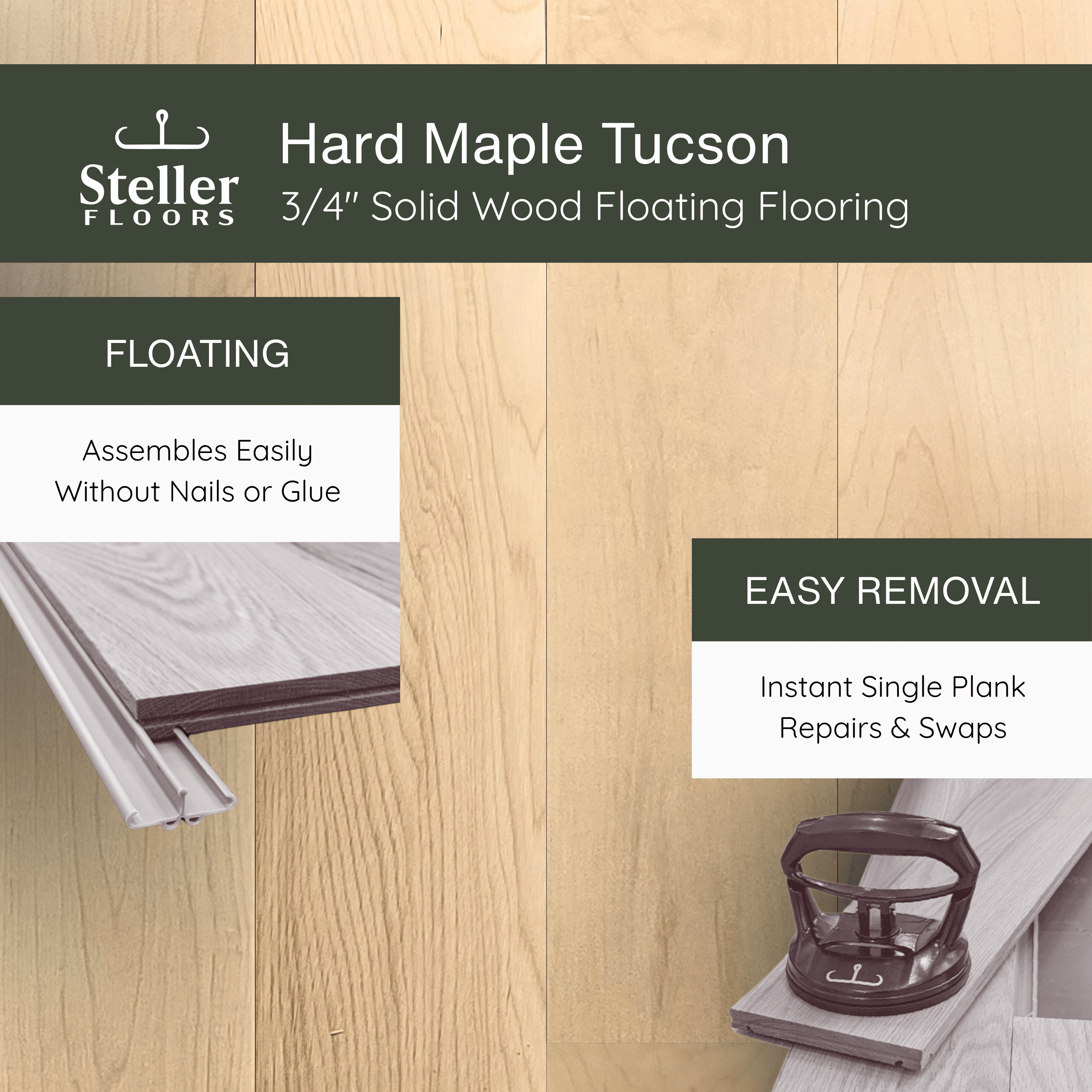 Half Court, REAL Steller Solid Maple Wood Indoor Basketball Court (30'x 30')