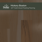 Hickory Boston by Steller Floors - 3/4" Solid Wood Floating System & Free Shipping