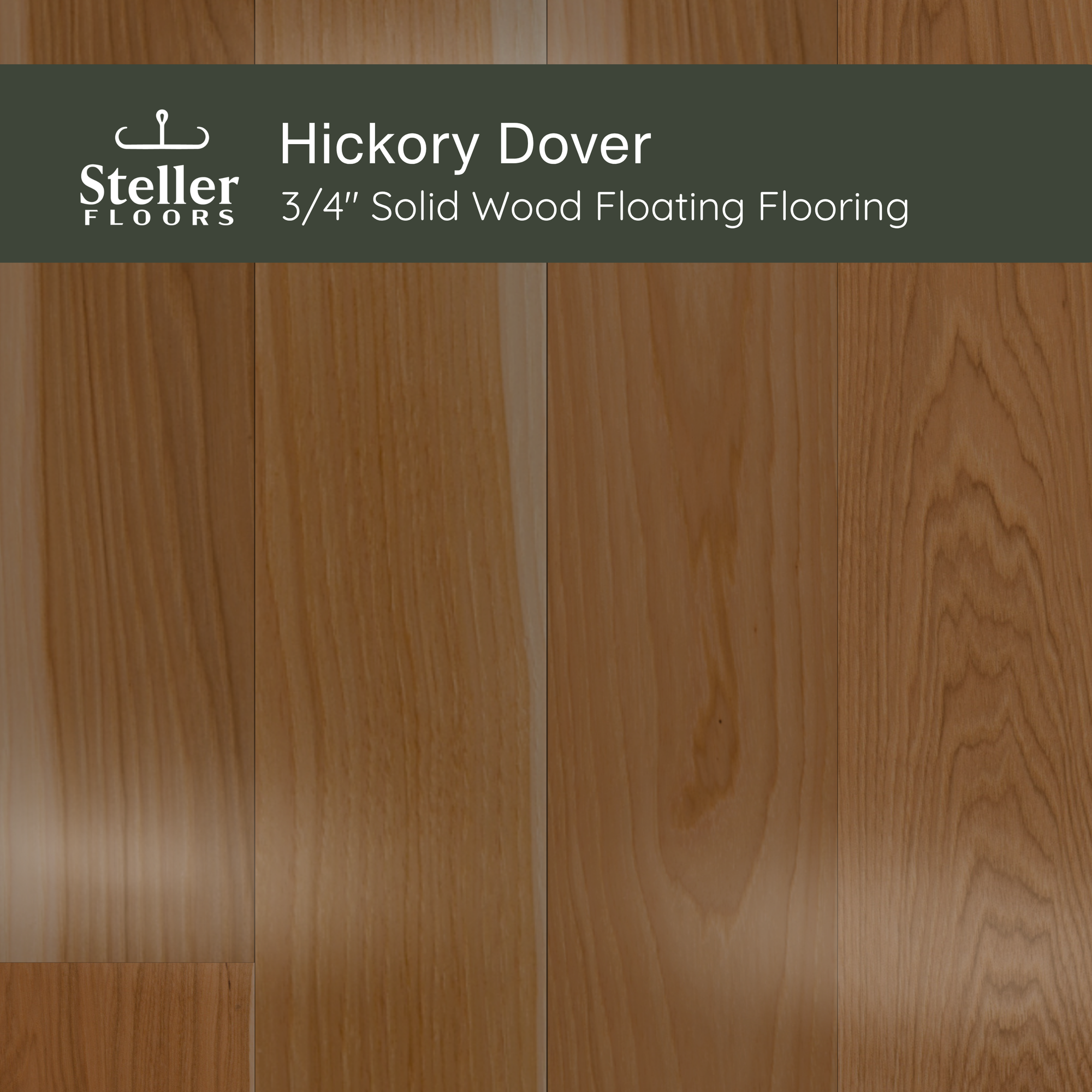 Hickory Dover by Steller Floors - Sample 3-Pack - Includes Clips & Free Shipping