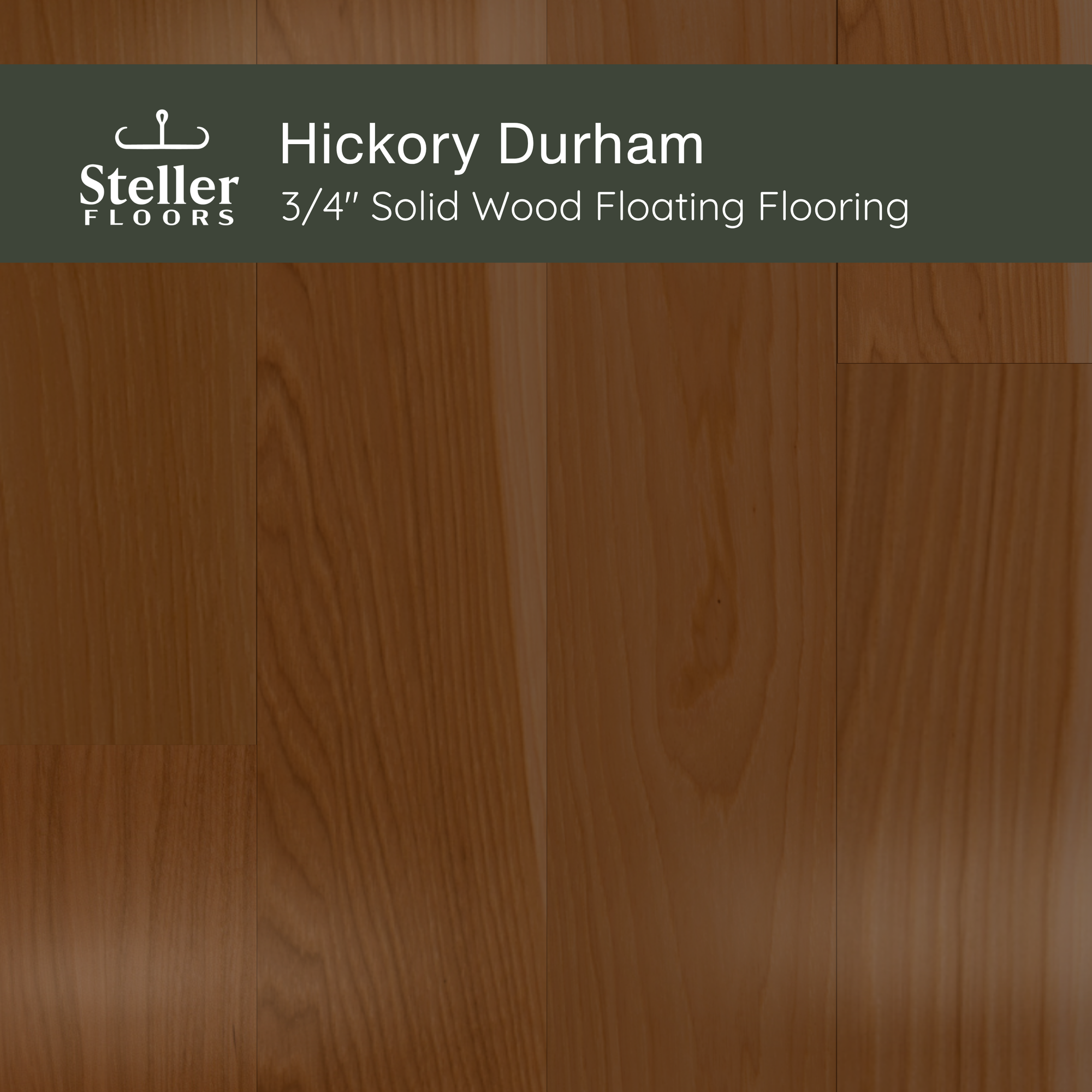 Hickory Durham by Steller Floors - Sample 3-Pack - Includes Clips & Free Shipping