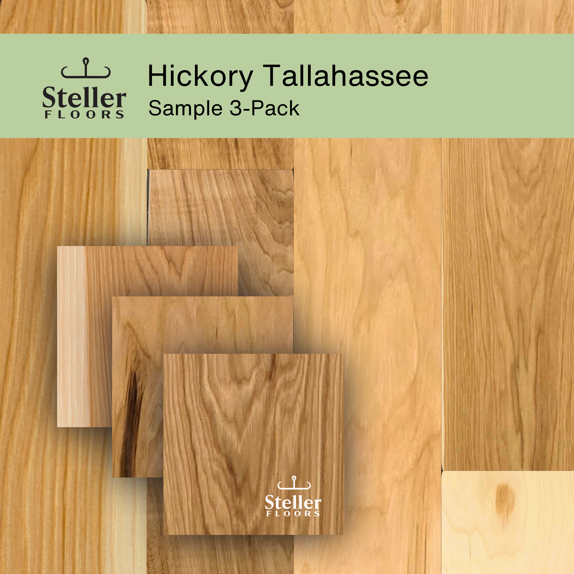 Steller Floors Sample 3-Pack - Hickory Tallahassee