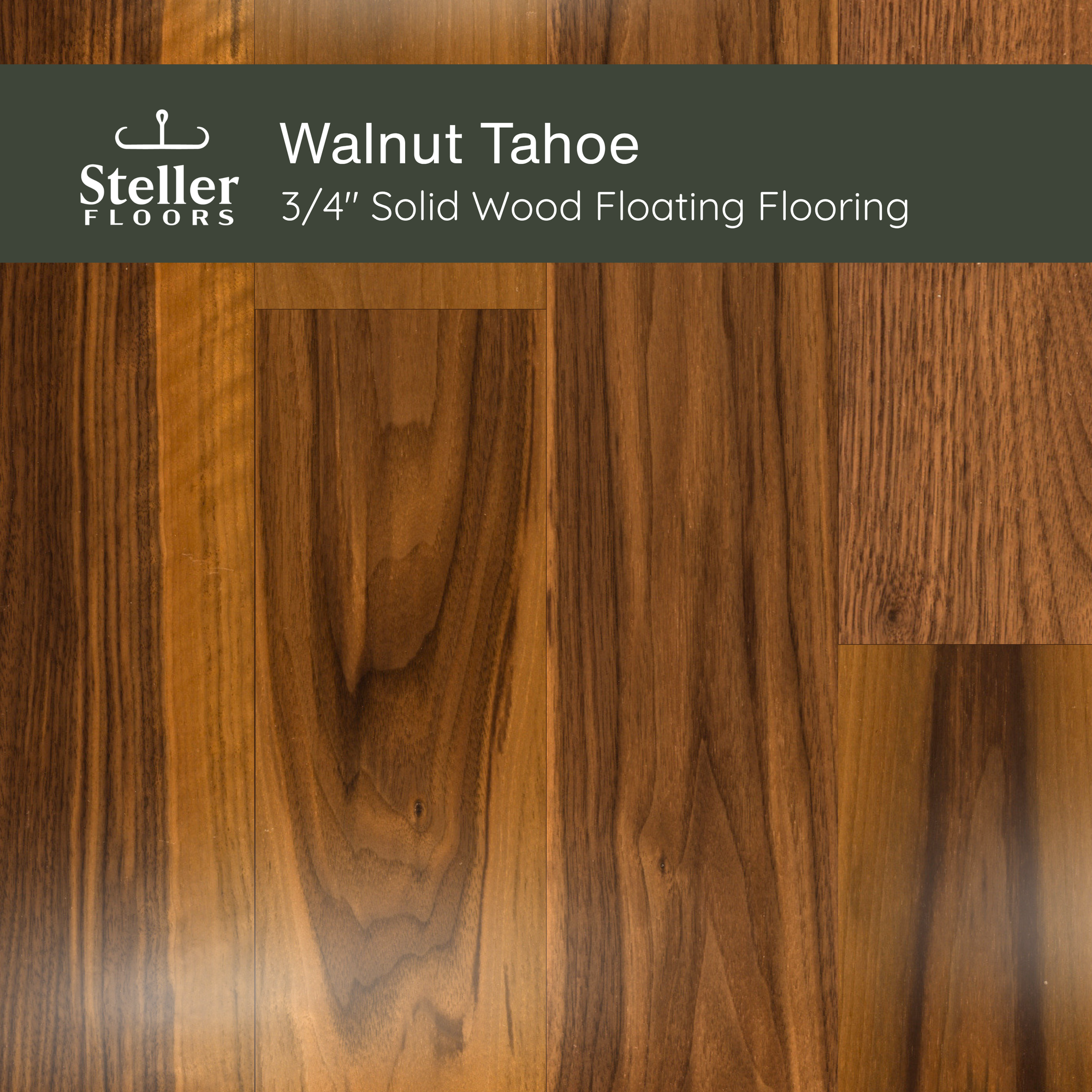 Walnut Tahoe by Steller Floors - Sample 3-Pack - Includes Clips & Free Shipping