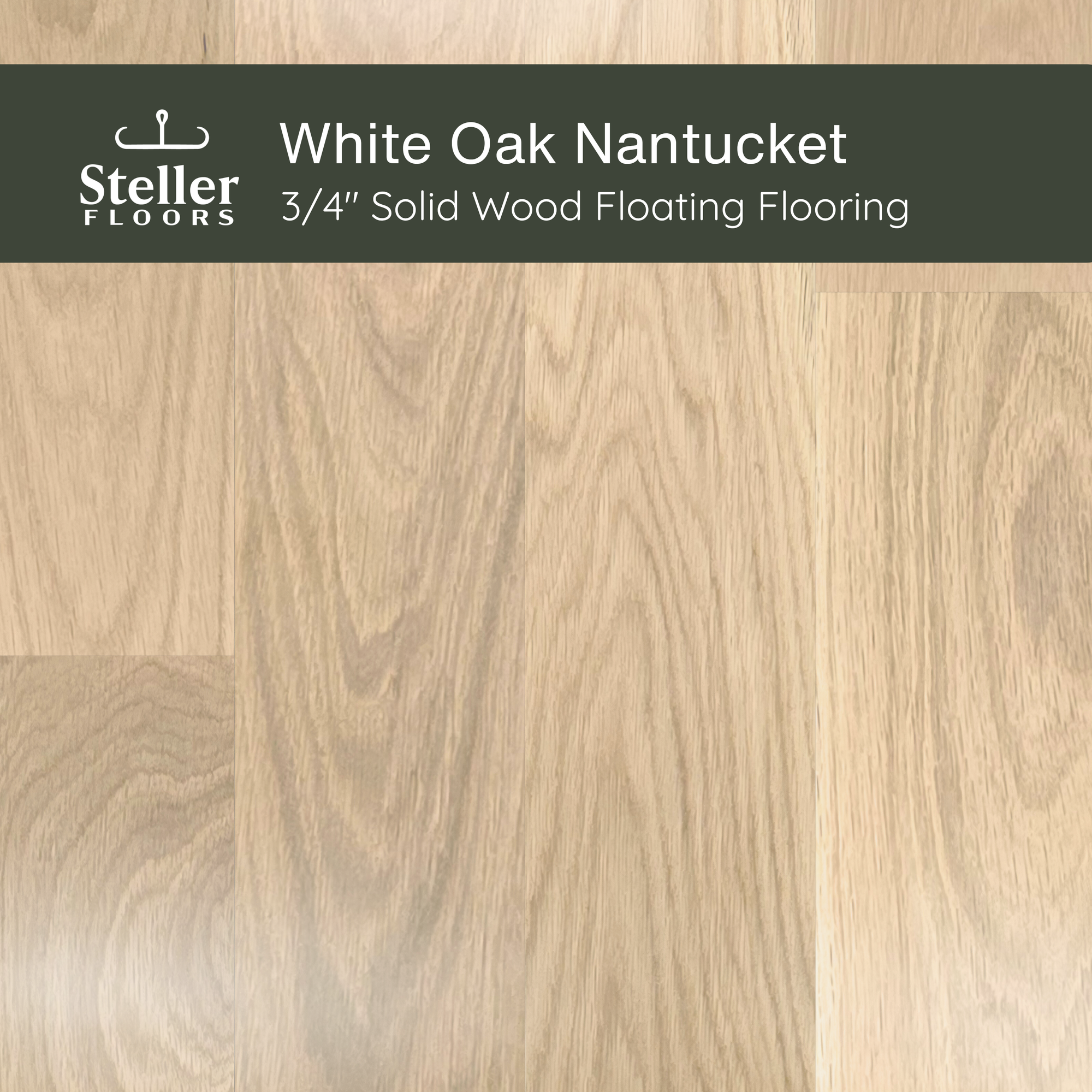 White Oak Nantucket by Steller Floors - Sample 3-Pack - Includes Clips & Free Shipping