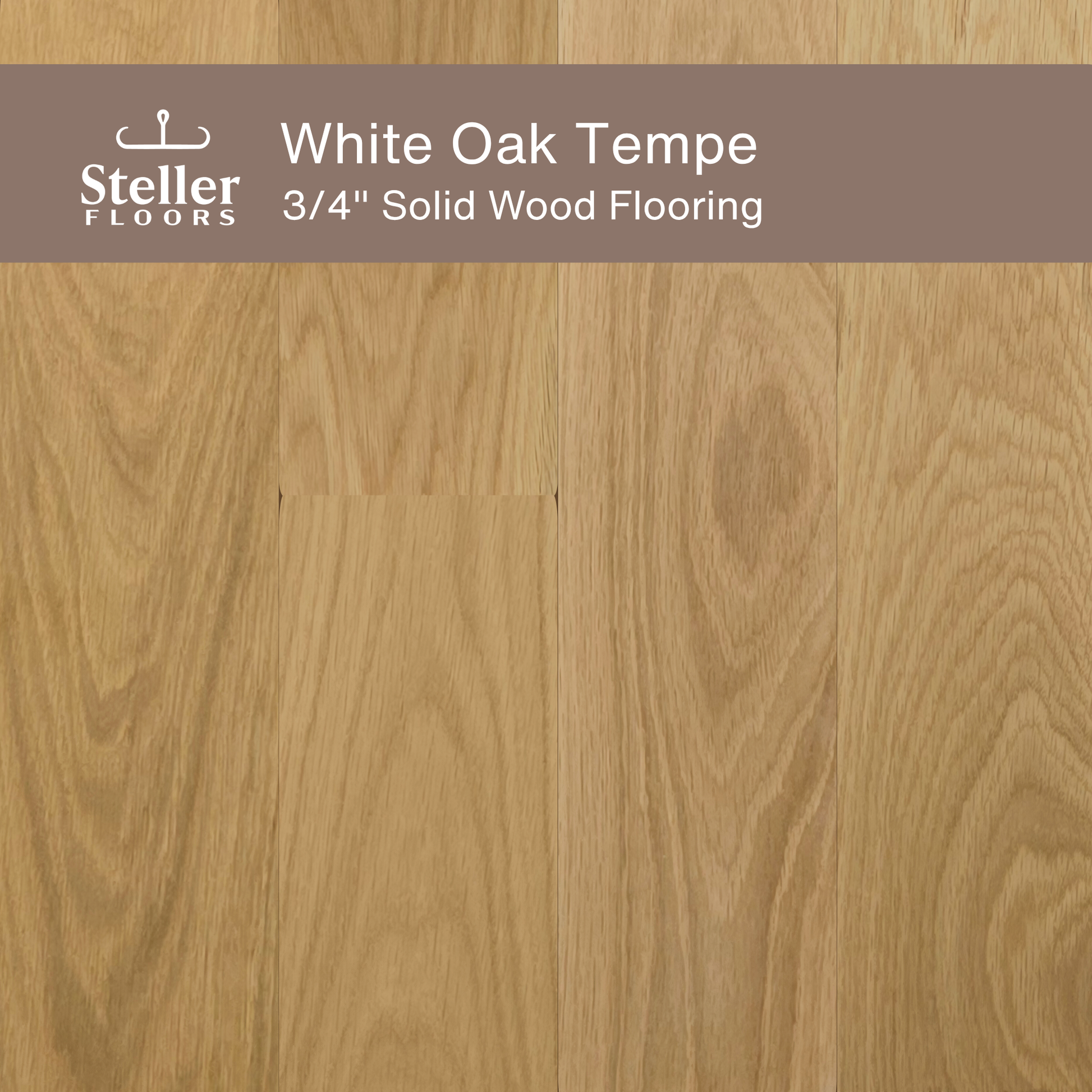 Steller Floors - 3/4" Solid Wood Floating Flooring - White Oak Tempe