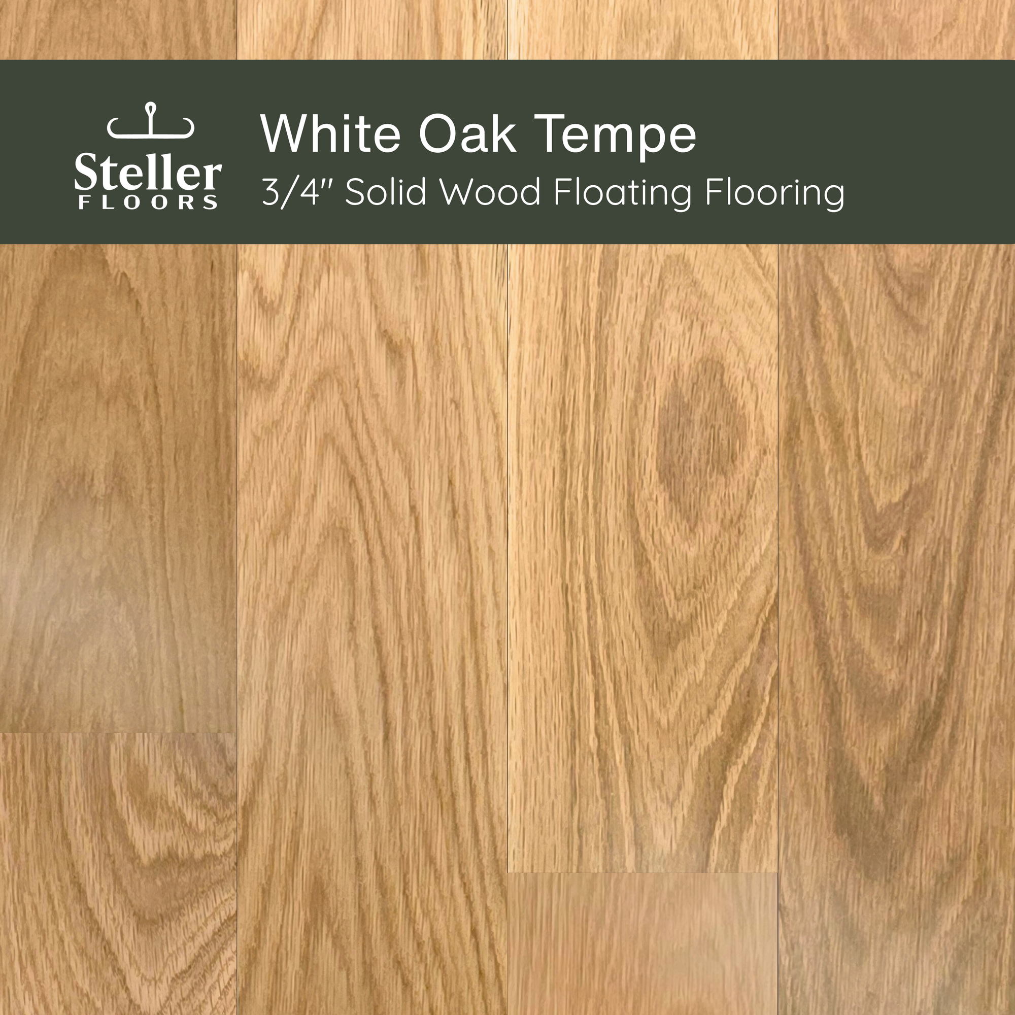 White Oak Tempe by Steller Floors - Sample 3-Pack - Includes Clips & Free Shipping