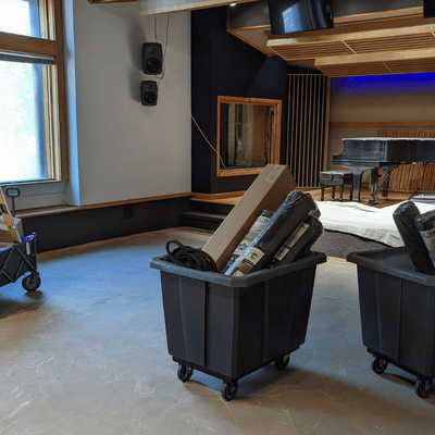 Steller Quincy White Oak in Music School Performance Studio - Concrete Subfloor