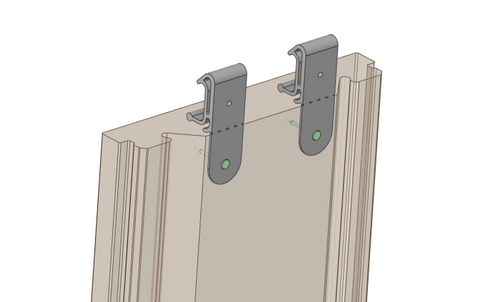 Assembly System Clips, Single-sided, bag of 10 (Static)