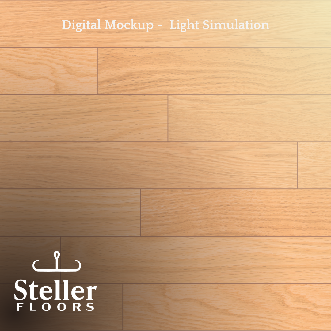 Newcastle American Oak By Steller - Light Simulation