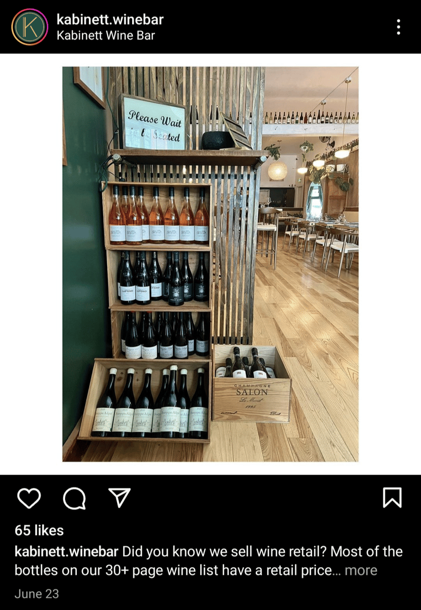 Kabinett Wine Bar - Templeton Ash
